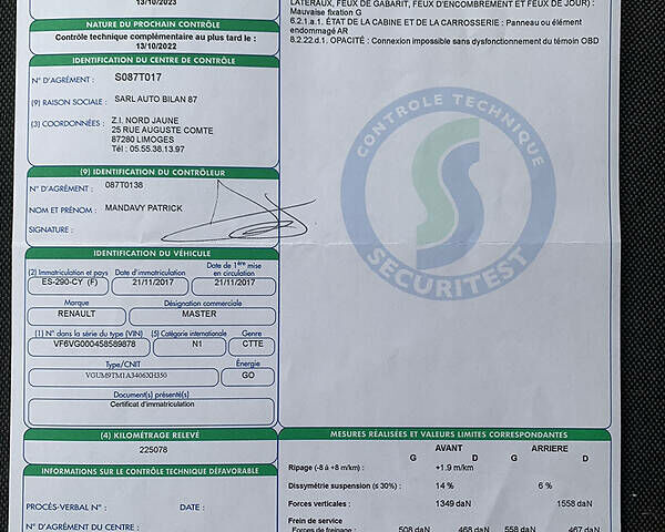 Рено Мастєр, об'ємом двигуна 0 л та пробігом 240 тис. км за 19950 $, фото 46 на Automoto.ua