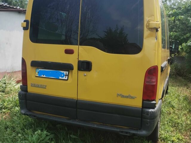 Рено Мастєр 2002 у Дніпро (Дніпропетровську) на Automoto.ua Жовтий Рено Мастєр, об'ємом двигуна 2.5 л та пробігом 340 тис. км за 3200 $, фото 6 на Automoto.ua