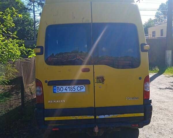 Желтый Рено Мастер, объемом двигателя 2.46 л и пробегом 437 тыс. км за 6900 $, фото 2 на Automoto.ua