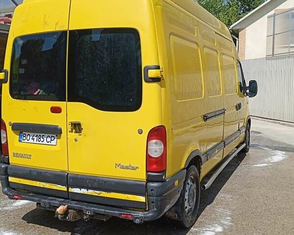 Жовтий Рено Мастєр, об'ємом двигуна 2.46 л та пробігом 438 тис. км за 6250 $, фото 1 на Automoto.ua