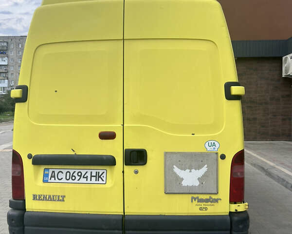 Жовтий Рено Мастєр, об'ємом двигуна 2.46 л та пробігом 630 тис. км за 5600 $, фото 1 на Automoto.ua