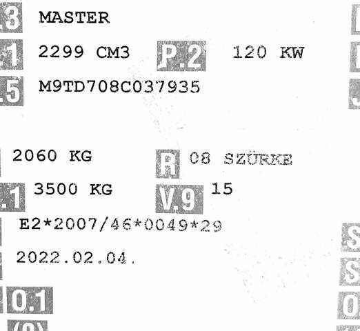 Сірий Рено Мастєр, об'ємом двигуна 2.3 л та пробігом 170 тис. км за 19600 $, фото 61 на Automoto.ua
