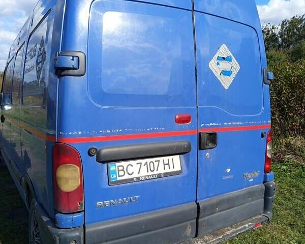 Синий Рено Мастер, объемом двигателя 2.5 л и пробегом 290 тыс. км за 7500 $, фото 3 на Automoto.ua