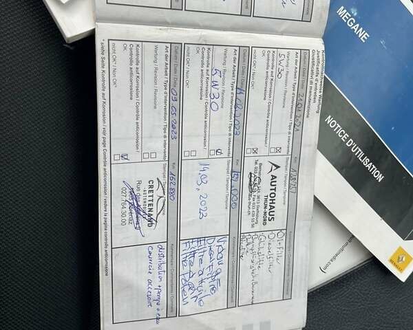 Белый Рено Меган, объемом двигателя 1.5 л и пробегом 171 тыс. км за 7900 $, фото 32 на Automoto.ua