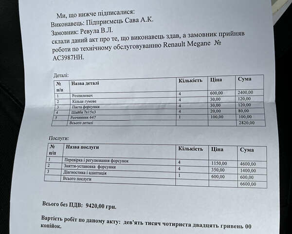 Білий Рено Меган, об'ємом двигуна 1.5 л та пробігом 269 тис. км за 5900 $, фото 21 на Automoto.ua