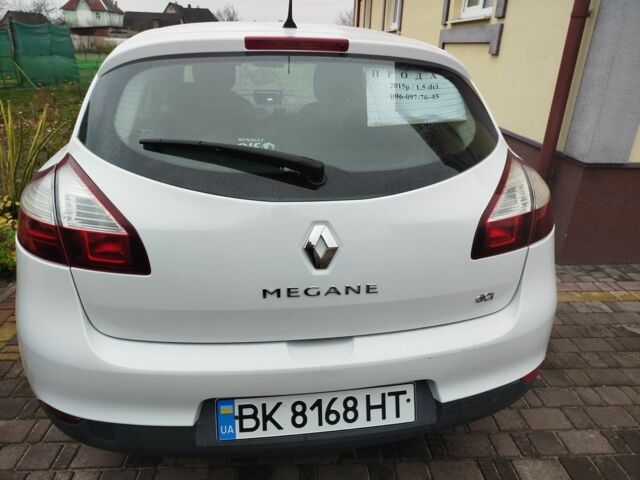 Белый Рено Меган, объемом двигателя 1.5 л и пробегом 3 тыс. км за 7700 $, фото 2 на Automoto.ua