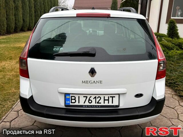 Белый Рено Меган, объемом двигателя 1.5 л и пробегом 250 тыс. км за 5700 $, фото 1 на Automoto.ua