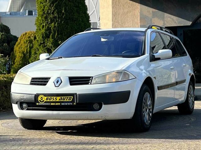 Белый Рено Меган, объемом двигателя 1.6 л и пробегом 200 тыс. км за 3750 $, фото 2 на Automoto.ua