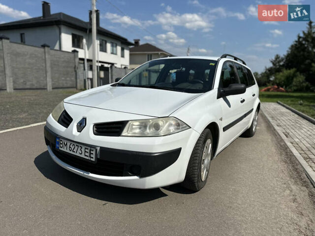 Белый Рено Меган, объемом двигателя 1.6 л и пробегом 188 тыс. км за 4999 $, фото 1 на Automoto.ua