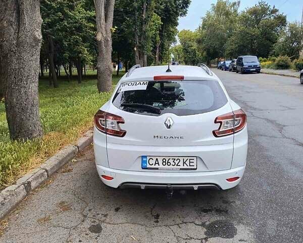 Белый Рено Меган, объемом двигателя 1.5 л и пробегом 210 тыс. км за 7300 $, фото 3 на Automoto.ua