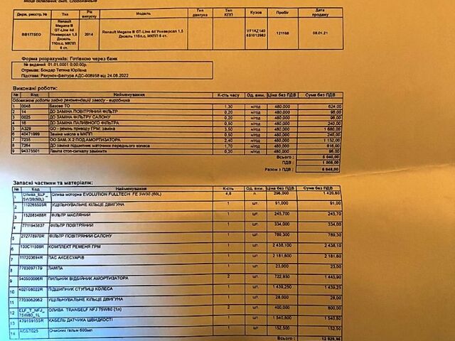 Білий Рено Меган, об'ємом двигуна 1.5 л та пробігом 126 тис. км за 12099 $, фото 13 на Automoto.ua