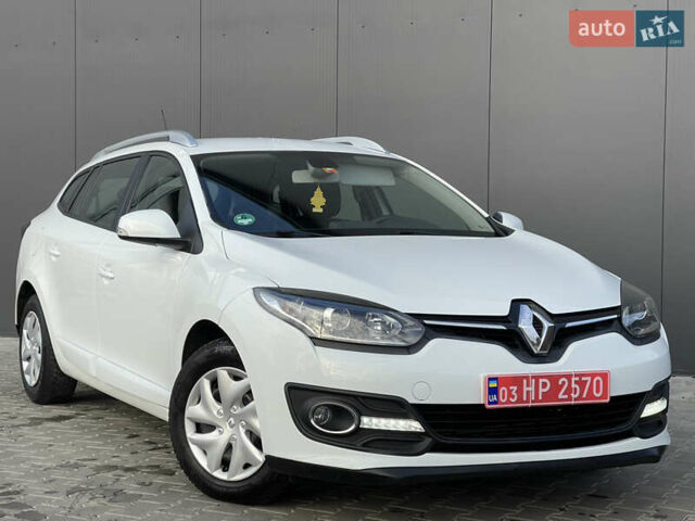 Белый Рено Меган, объемом двигателя 1.5 л и пробегом 196 тыс. км за 9500 $, фото 1 на Automoto.ua