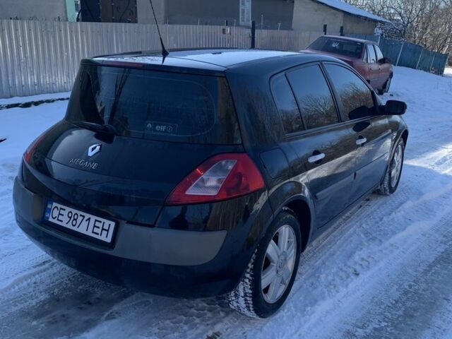 Рено Меган 2003 у Заставной на Automoto.ua Чорний Рено Меган, об'ємом двигуна 1.9 л та пробігом 284 тис. км за 3150 $, фото 9 на Automoto.ua