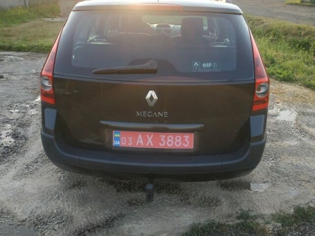 Черный Рено Меган, объемом двигателя 1.6 л и пробегом 244 тыс. км за 4600 $, фото 4 на Automoto.ua