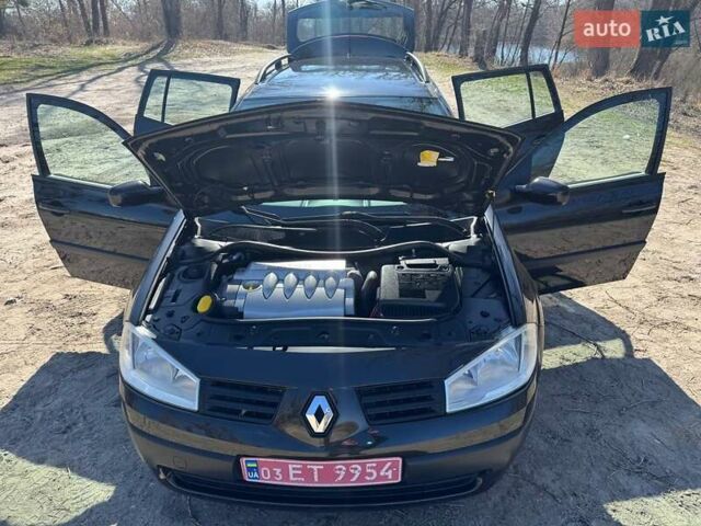 Черный Рено Меган, объемом двигателя 1.6 л и пробегом 168 тыс. км за 4950 $, фото 96 на Automoto.ua
