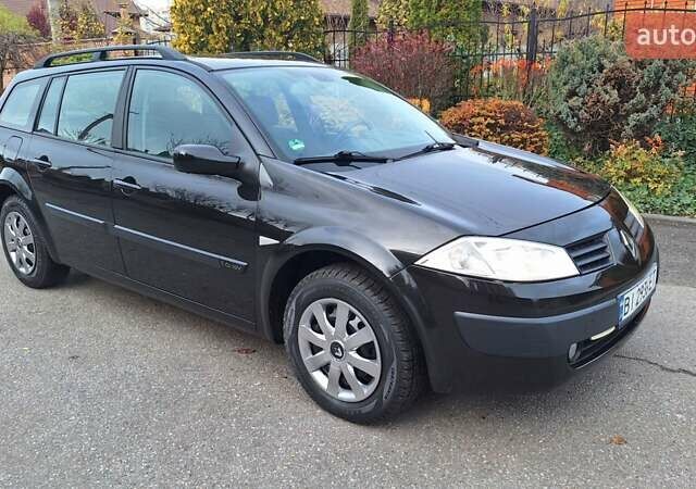 Черный Рено Меган, объемом двигателя 1.6 л и пробегом 230 тыс. км за 4950 $, фото 2 на Automoto.ua