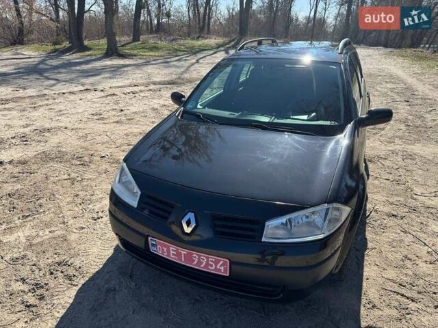 Черный Рено Меган, объемом двигателя 1.6 л и пробегом 168 тыс. км за 4950 $, фото 1 на Automoto.ua