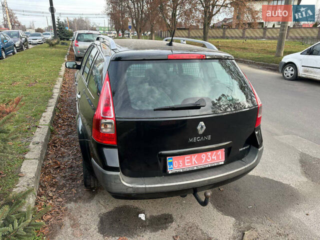 Черный Рено Меган, объемом двигателя 1.6 л и пробегом 167 тыс. км за 4650 $, фото 4 на Automoto.ua