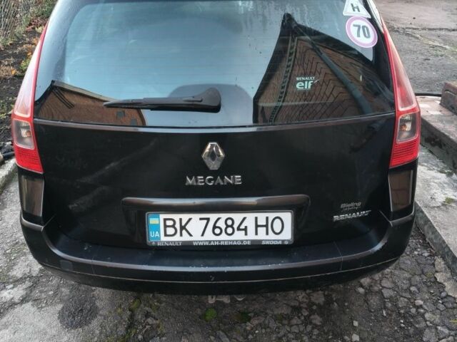 Черный Рено Меган, объемом двигателя 1.6 л и пробегом 233 тыс. км за 5000 $, фото 2 на Automoto.ua