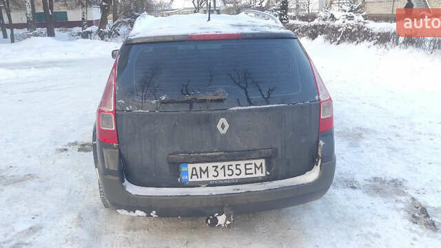 Черный Рено Меган, объемом двигателя 1.6 л и пробегом 236 тыс. км за 4450 $, фото 1 на Automoto.ua