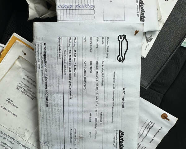 Черный Рено Меган, объемом двигателя 1.6 л и пробегом 212 тыс. км за 6600 $, фото 38 на Automoto.ua