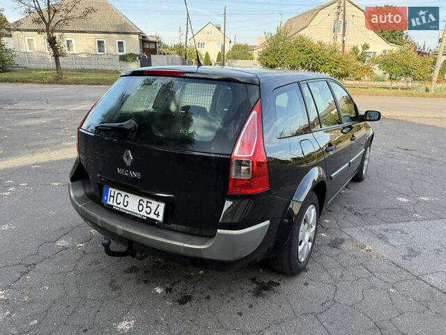 Черный Рено Меган, объемом двигателя 1.6 л и пробегом 210 тыс. км за 5950 $, фото 5 на Automoto.ua