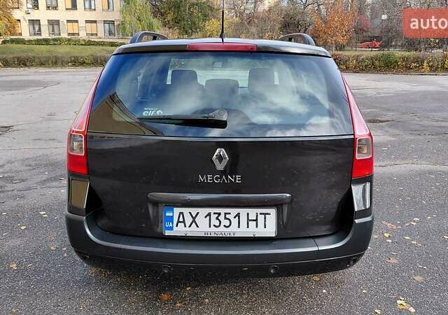Черный Рено Меган, объемом двигателя 1.6 л и пробегом 235 тыс. км за 4850 $, фото 12 на Automoto.ua