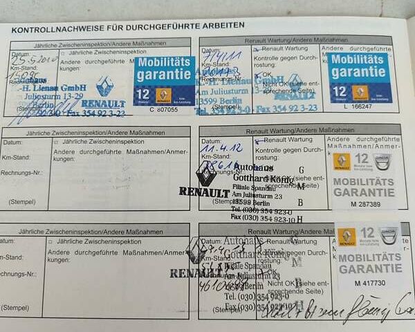 Черный Рено Меган, объемом двигателя 1.6 л и пробегом 196 тыс. км за 5800 $, фото 38 на Automoto.ua