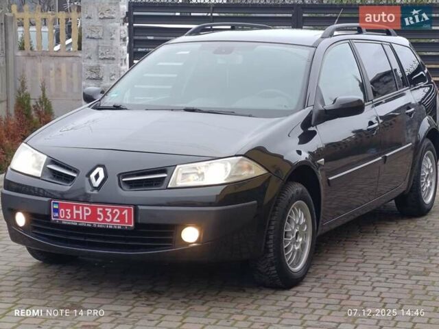Черный Рено Меган, объемом двигателя 1.6 л и пробегом 219 тыс. км за 4650 $, фото 1 на Automoto.ua