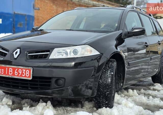 Черный Рено Меган, объемом двигателя 2 л и пробегом 189 тыс. км за 6200 $, фото 2 на Automoto.ua