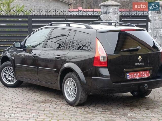 Черный Рено Меган, объемом двигателя 1.6 л и пробегом 219 тыс. км за 4650 $, фото 5 на Automoto.ua