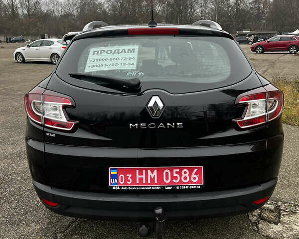 Черный Рено Меган, объемом двигателя 1.6 л и пробегом 219 тыс. км за 7450 $, фото 7 на Automoto.ua