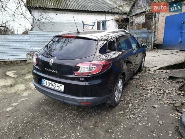 Черный Рено Меган, объемом двигателя 1.5 л и пробегом 160 тыс. км за 10000 $, фото 1 на Automoto.ua