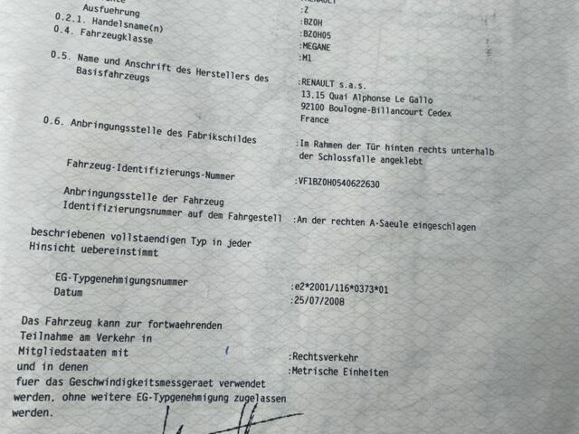 Фіолетовий Рено Меган, об'ємом двигуна 1.6 л та пробігом 231 тис. км за 4999 $, фото 4 на Automoto.ua