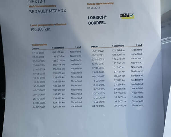 Коричневий Рено Меган, об'ємом двигуна 1.5 л та пробігом 197 тис. км за 8950 $, фото 53 на Automoto.ua