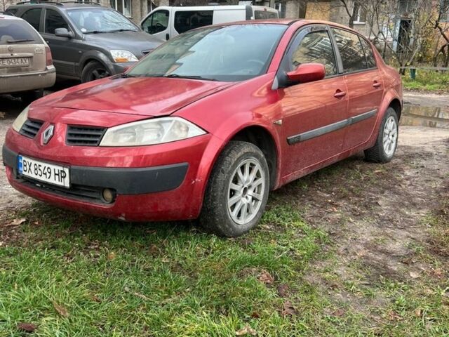 Красный Рено Меган, объемом двигателя 1.9 л и пробегом 237 тыс. км за 3000 $, фото 1 на Automoto.ua