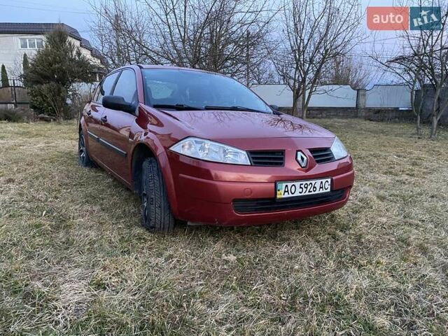 Красный Рено Меган, объемом двигателя 1.39 л и пробегом 182 тыс. км за 3500 $, фото 1 на Automoto.ua