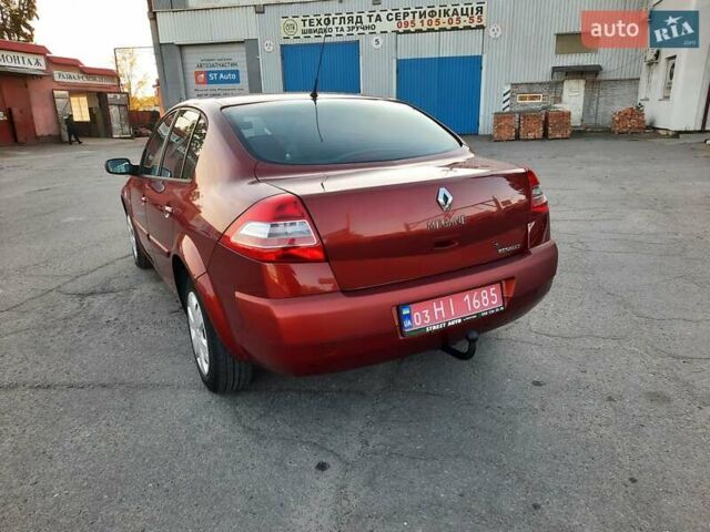 Красный Рено Меган, объемом двигателя 1.6 л и пробегом 167 тыс. км за 5900 $, фото 10 на Automoto.ua