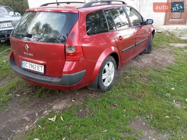 Красный Рено Меган, объемом двигателя 1.5 л и пробегом 190 тыс. км за 3000 $, фото 9 на Automoto.ua