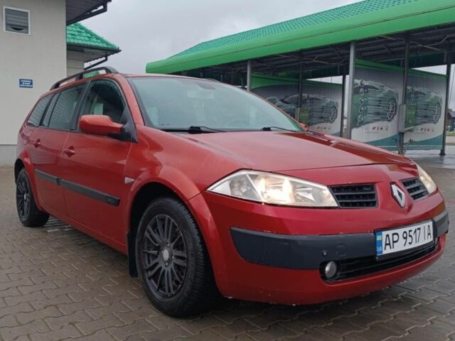 Красный Рено Меган, объемом двигателя 1.5 л и пробегом 269 тыс. км за 3400 $, фото 1 на Automoto.ua