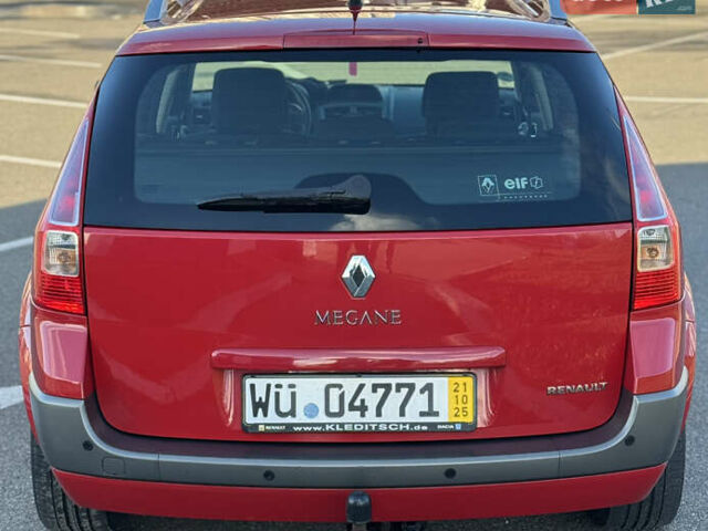 Красный Рено Меган, объемом двигателя 1.6 л и пробегом 172 тыс. км за 5750 $, фото 4 на Automoto.ua