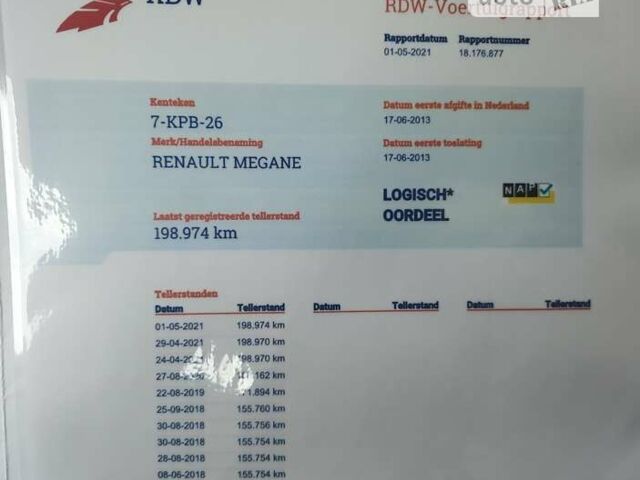 Рено Меган, об'ємом двигуна 1.5 л та пробігом 248 тис. км за 9250 $, фото 18 на Automoto.ua