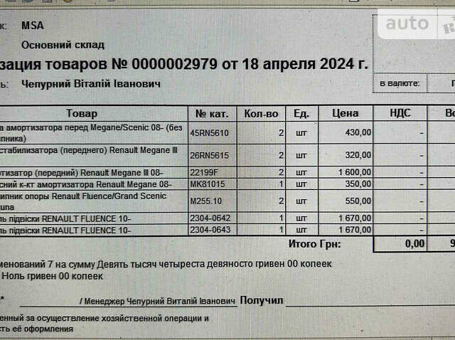 Рено Меган, об'ємом двигуна 1.46 л та пробігом 220 тис. км за 9000 $, фото 1 на Automoto.ua