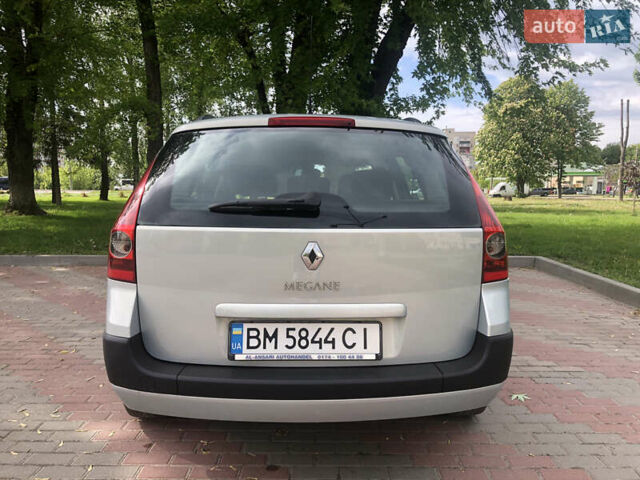 Серый Рено Меган, объемом двигателя 1.6 л и пробегом 230 тыс. км за 4450 $, фото 1 на Automoto.ua