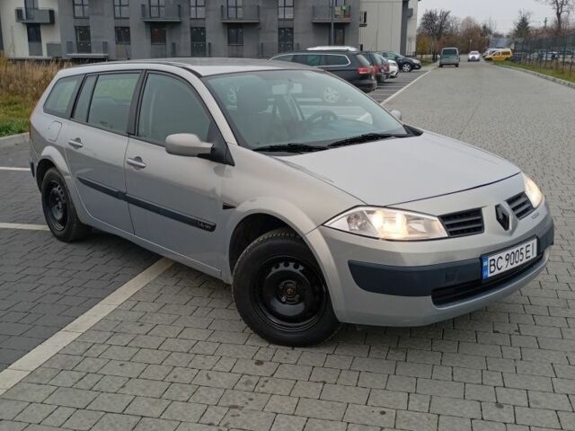 Серый Рено Меган, объемом двигателя 1.4 л и пробегом 235 тыс. км за 3900 $, фото 1 на Automoto.ua