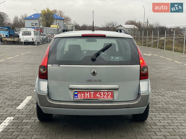 Серый Рено Меган, объемом двигателя 1.6 л и пробегом 158 тыс. км за 3999 $, фото 7 на Automoto.ua