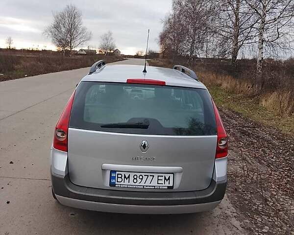 Серый Рено Меган, объемом двигателя 1.6 л и пробегом 189 тыс. км за 4900 $, фото 3 на Automoto.ua