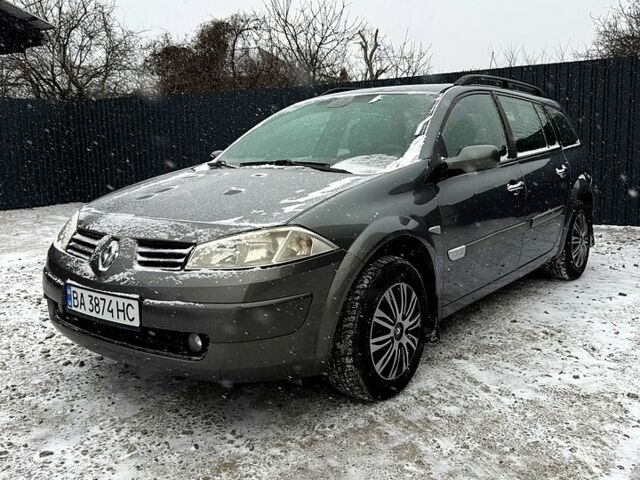 Серый Рено Меган, объемом двигателя 1.6 л и пробегом 212 тыс. км за 4450 $, фото 1 на Automoto.ua