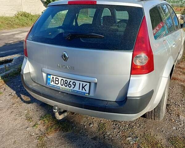 Сірий Рено Меган, об'ємом двигуна 1.6 л та пробігом 221 тис. км за 4600 $, фото 1 на Automoto.ua