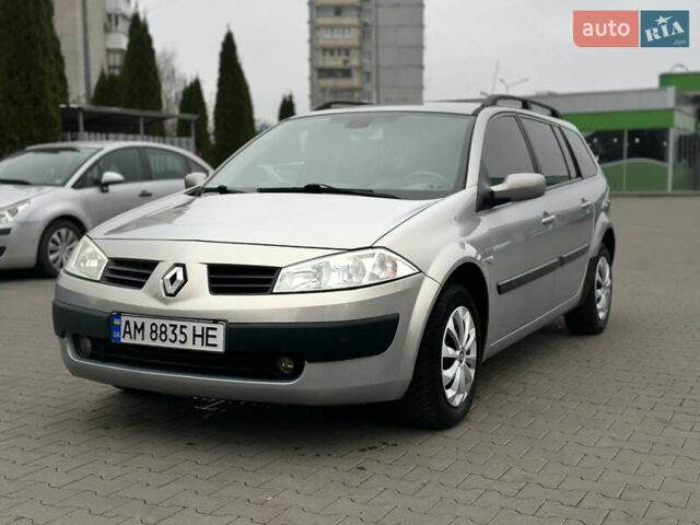 Серый Рено Меган, объемом двигателя 1.6 л и пробегом 215 тыс. км за 4900 $, фото 9 на Automoto.ua